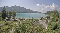Archiv Foto Webcam Blick auf den Fuschlsee von Ebners Waldhof 13:00