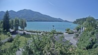 Archiv Foto Webcam Blick auf den Fuschlsee von Ebners Waldhof 13:00