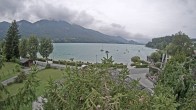Archiv Foto Webcam Blick auf den Fuschlsee von Ebners Waldhof 08:00