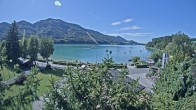 Archiv Foto Webcam Blick auf den Fuschlsee von Ebners Waldhof 13:00
