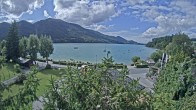 Archiv Foto Webcam Blick auf den Fuschlsee von Ebners Waldhof 13:00