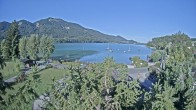Archiv Foto Webcam Blick auf den Fuschlsee von Ebners Waldhof 08:00