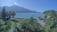 Archiv Foto Webcam Blick auf den Fuschlsee von Ebners Waldhof 13:00