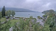 Archiv Foto Webcam Blick auf den Fuschlsee von Ebners Waldhof 13:00