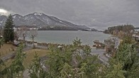 Archiv Foto Webcam Blick auf den Fuschlsee von Ebners Waldhof 12:00