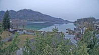 Archiv Foto Webcam Blick auf den Fuschlsee von Ebners Waldhof 12:00