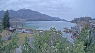 Archiv Foto Webcam Blick auf den Fuschlsee von Ebners Waldhof 13:00