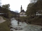 Archiv Foto Webcam Malerwinkel in Ramsau bei Berchtesgaden - Ortskirche St. Sebastian 13:00
