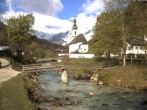 Archiv Foto Webcam Malerwinkel in Ramsau bei Berchtesgaden - Ortskirche St. Sebastian 07:00