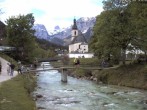 Archiv Foto Webcam Malerwinkel in Ramsau bei Berchtesgaden - Ortskirche St. Sebastian 20:00