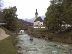 Archiv Foto Webcam Malerwinkel in Ramsau bei Berchtesgaden - Ortskirche St. Sebastian 01:00