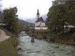 Archiv Foto Webcam Malerwinkel in Ramsau bei Berchtesgaden - Ortskirche St. Sebastian 02:00
