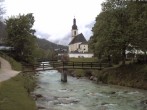 Archiv Foto Webcam Malerwinkel in Ramsau bei Berchtesgaden - Ortskirche St. Sebastian 04:00
