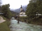 Archiv Foto Webcam Malerwinkel in Ramsau bei Berchtesgaden - Ortskirche St. Sebastian 10:00