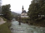 Archiv Foto Webcam Malerwinkel in Ramsau bei Berchtesgaden - Ortskirche St. Sebastian 17:00
