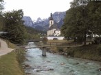 Archiv Foto Webcam Malerwinkel in Ramsau bei Berchtesgaden - Ortskirche St. Sebastian 07:00