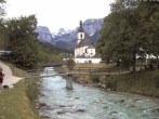 Archiv Foto Webcam Malerwinkel in Ramsau bei Berchtesgaden - Ortskirche St. Sebastian 11:00