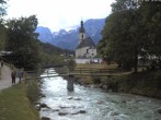 Archiv Foto Webcam Malerwinkel in Ramsau bei Berchtesgaden - Ortskirche St. Sebastian 15:00