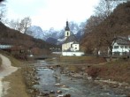 Archiv Foto Webcam Malerwinkel in Ramsau bei Berchtesgaden - Ortskirche St. Sebastian 06:00