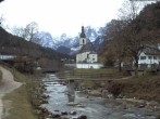 Archiv Foto Webcam Malerwinkel in Ramsau bei Berchtesgaden - Ortskirche St. Sebastian 13:00