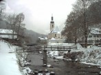 Archiv Foto Webcam Malerwinkel in Ramsau bei Berchtesgaden - Ortskirche St. Sebastian 07:00