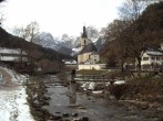 Archiv Foto Webcam Malerwinkel in Ramsau bei Berchtesgaden - Ortskirche St. Sebastian 11:00