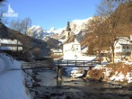 Archiv Foto Webcam Malerwinkel in Ramsau bei Berchtesgaden - Ortskirche St. Sebastian 09:00