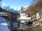 Archiv Foto Webcam Malerwinkel in Ramsau bei Berchtesgaden - Ortskirche St. Sebastian 11:00