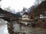 Archiv Foto Webcam Malerwinkel in Ramsau bei Berchtesgaden - Ortskirche St. Sebastian 11:00