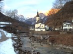 Archiv Foto Webcam Malerwinkel in Ramsau bei Berchtesgaden - Ortskirche St. Sebastian 06:00