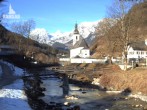 Archiv Foto Webcam Malerwinkel in Ramsau bei Berchtesgaden - Ortskirche St. Sebastian 07:00