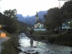 Archiv Foto Webcam Malerwinkel in Ramsau bei Berchtesgaden - Ortskirche St. Sebastian 19:00