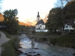 Archiv Foto Webcam Malerwinkel in Ramsau bei Berchtesgaden - Ortskirche St. Sebastian 05:00