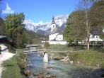 Archived image Webcam Ramsau - Berchtesgaden - St. Sebastian Church 07:00