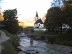 Archiv Foto Webcam Malerwinkel in Ramsau bei Berchtesgaden - Ortskirche St. Sebastian 05:00