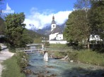 Archiv Foto Webcam Malerwinkel in Ramsau bei Berchtesgaden - Ortskirche St. Sebastian 07:00