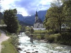 Archiv Foto Webcam Malerwinkel in Ramsau bei Berchtesgaden - Ortskirche St. Sebastian 15:00