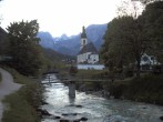 Archiv Foto Webcam Malerwinkel in Ramsau bei Berchtesgaden - Ortskirche St. Sebastian 19:00