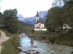 Archiv Foto Webcam Malerwinkel in Ramsau bei Berchtesgaden - Ortskirche St. Sebastian 05:00