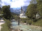 Archiv Foto Webcam Malerwinkel in Ramsau bei Berchtesgaden - Ortskirche St. Sebastian 11:00