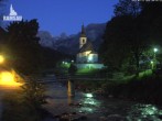 Archiv Foto Webcam Malerwinkel in Ramsau bei Berchtesgaden - Ortskirche St. Sebastian 03:00
