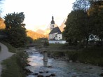 Archiv Foto Webcam Malerwinkel in Ramsau bei Berchtesgaden - Ortskirche St. Sebastian 05:00