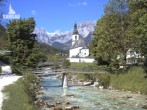 Archiv Foto Webcam Malerwinkel in Ramsau bei Berchtesgaden - Ortskirche St. Sebastian 09:00