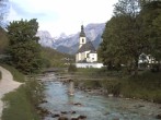 Archiv Foto Webcam Malerwinkel in Ramsau bei Berchtesgaden - Ortskirche St. Sebastian 05:00