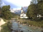 Archiv Foto Webcam Malerwinkel in Ramsau bei Berchtesgaden - Ortskirche St. Sebastian 06:00