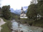 Archiv Foto Webcam Malerwinkel in Ramsau bei Berchtesgaden - Ortskirche St. Sebastian 07:00