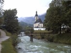 Archiv Foto Webcam Malerwinkel in Ramsau bei Berchtesgaden - Ortskirche St. Sebastian 05:00