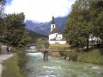 Archiv Foto Webcam Malerwinkel in Ramsau bei Berchtesgaden - Ortskirche St. Sebastian 09:00