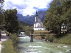 Archiv Foto Webcam Malerwinkel in Ramsau bei Berchtesgaden - Ortskirche St. Sebastian 11:00