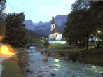 Archiv Foto Webcam Malerwinkel in Ramsau bei Berchtesgaden - Ortskirche St. Sebastian 03:00